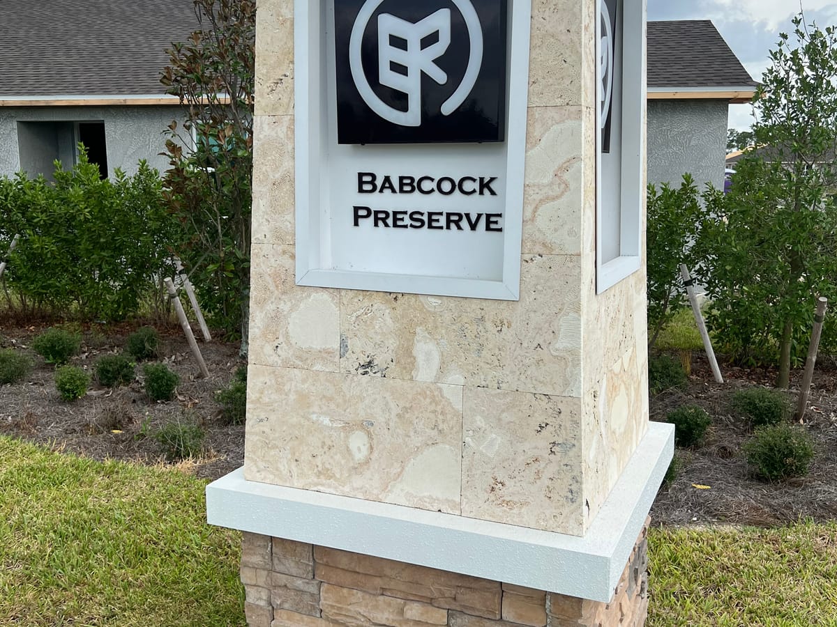 Entrance to Preserve at Babcock Ranch in Babcock Ranch
