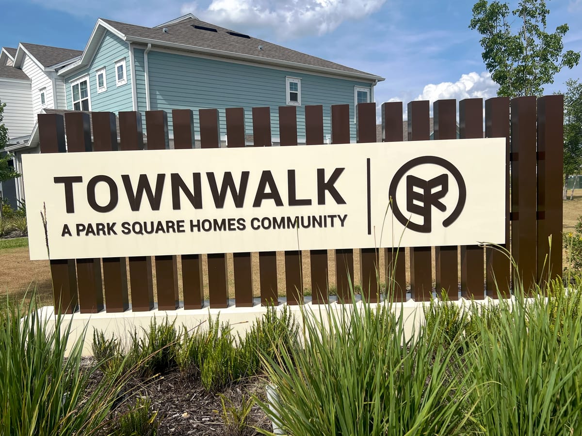 Entrance to Townwalk in Babcock Ranch