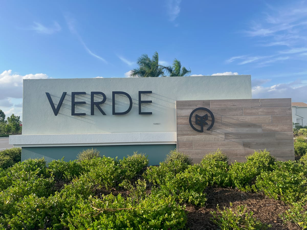 Entrance to Verde in Babcock Ranch